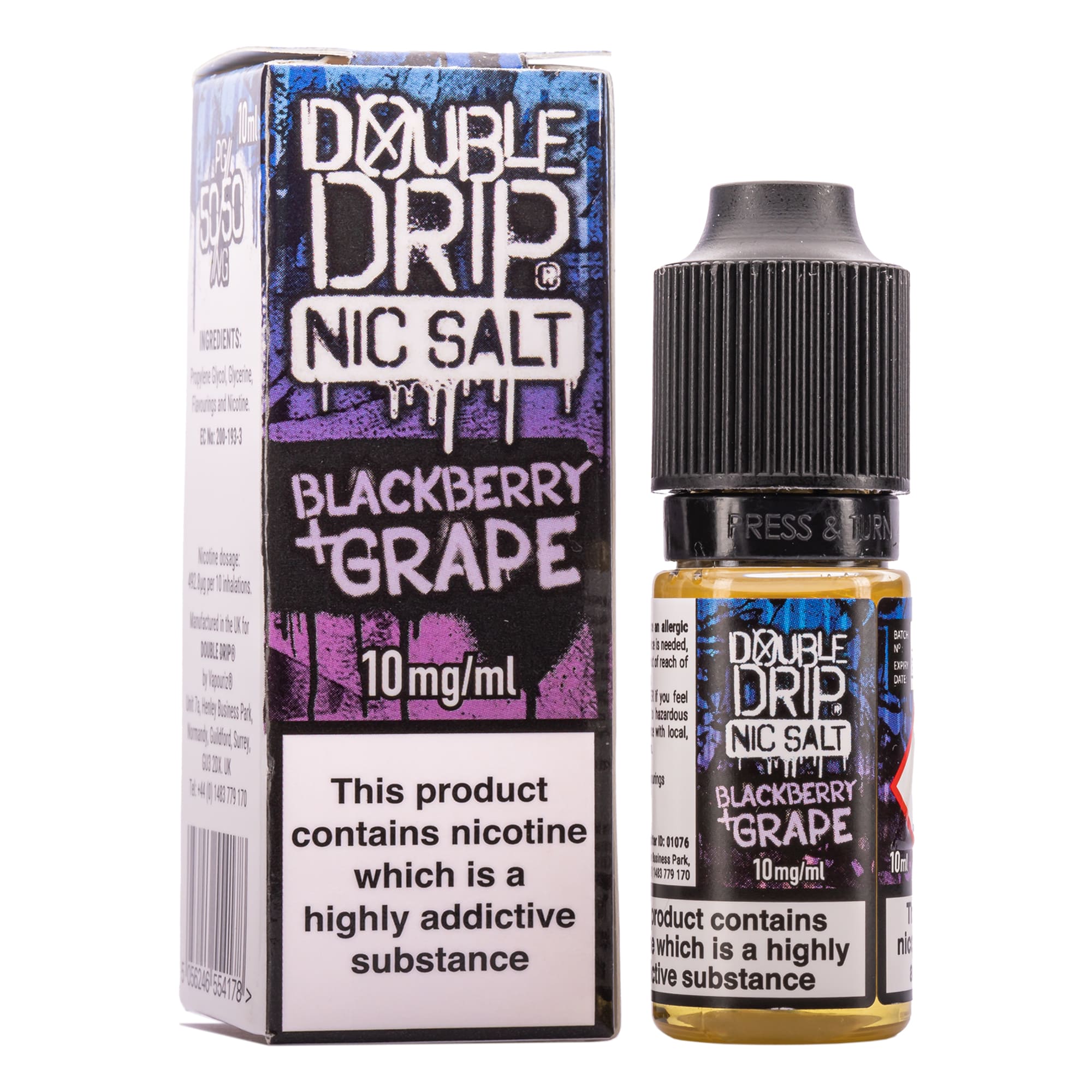 Raspberry & Apple Nic Salt E-Liquid by Double Drip