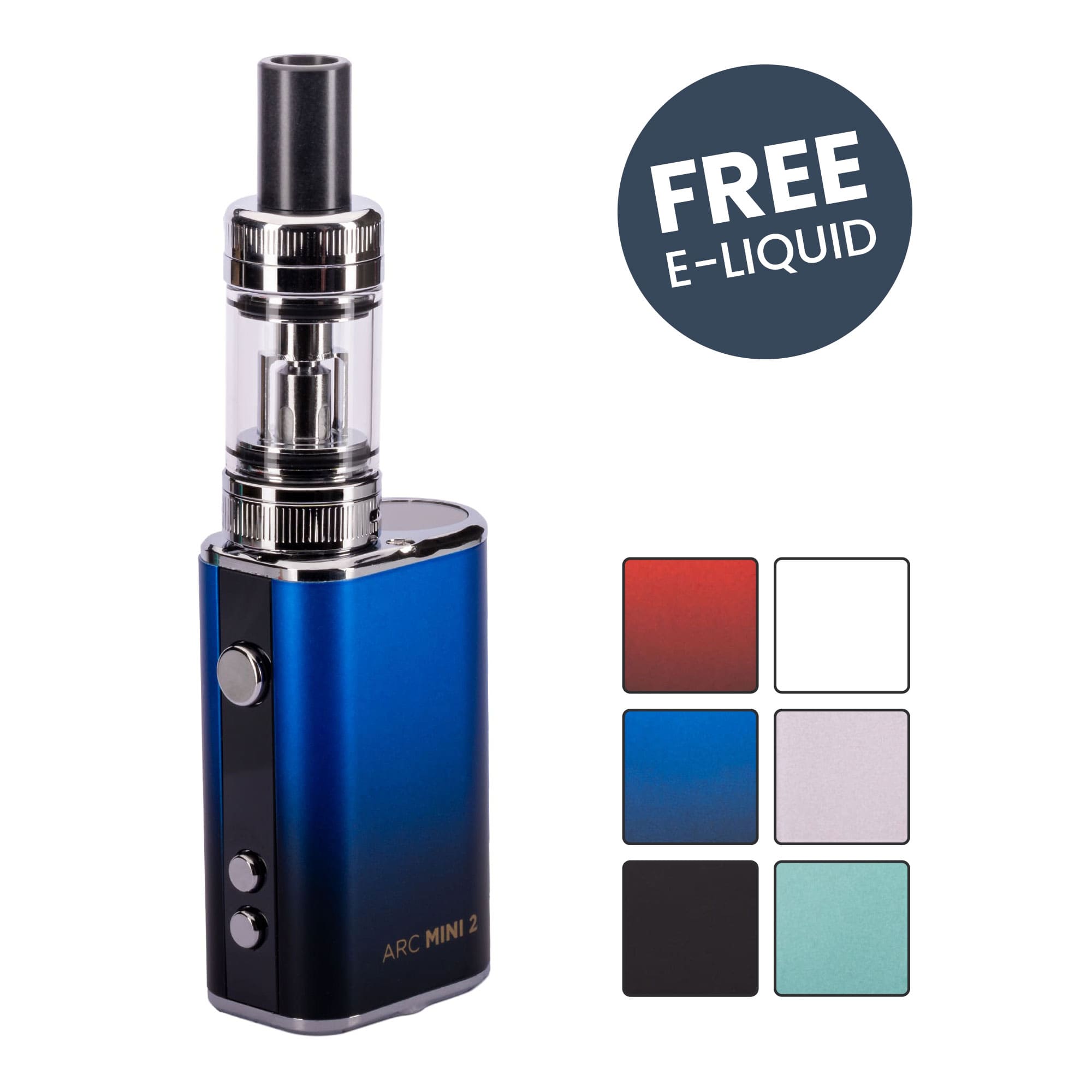 TECC Arc Mini 2 Vape Kit Free E Liquid UK Delivery Royal