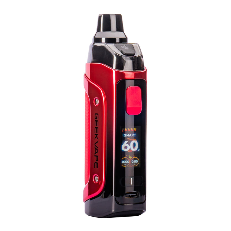 Midnight Red Geekvape Aegis Boost 3 vape kit.