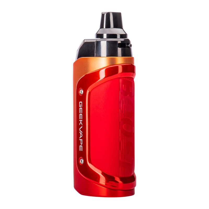 Sunset Red Geekvape Aegis Boost 3 vape kit back.