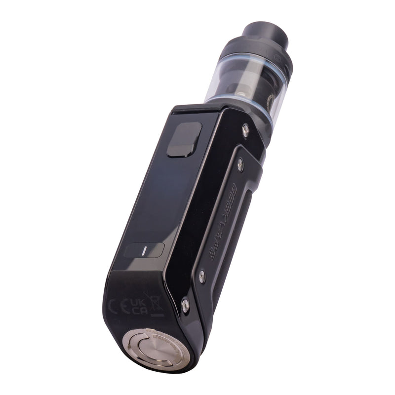 Bottom side image of Black Aegis Solo 3 Vape Kit.