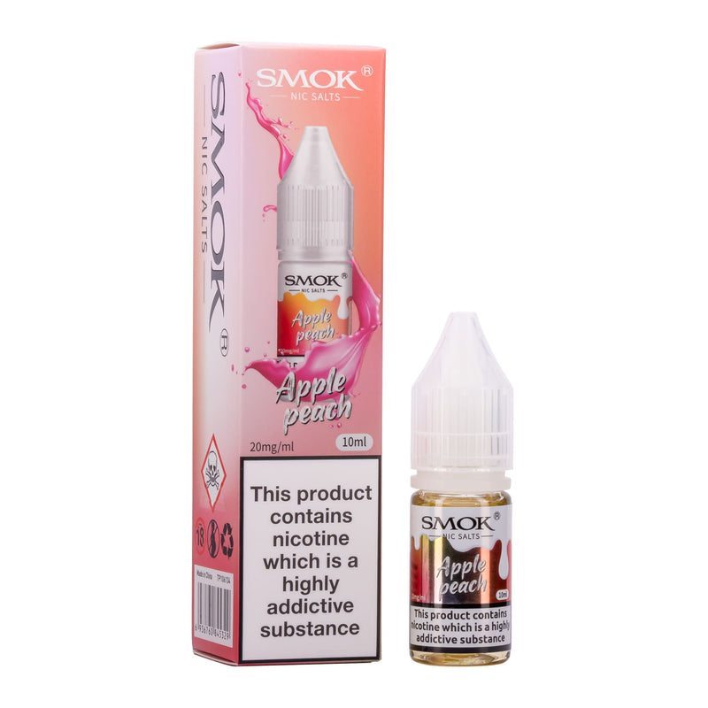 Apple peach Smok nic salt e-liquid.