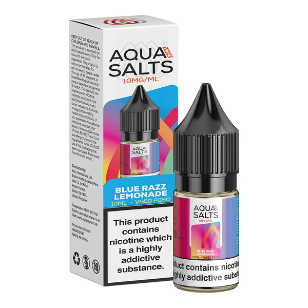 Blue Razz Lemonade Nic Salts by Aqua Salts 10mg