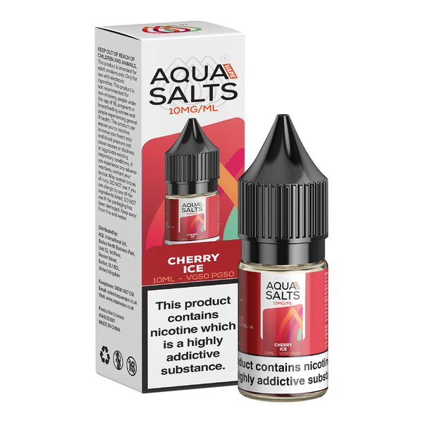 Cherry Ice Nic Salts by Aqua Salts 10mg