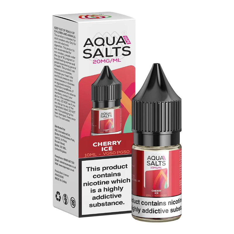 Cherry Ice Nic Salts by Aqua Salts 20mg