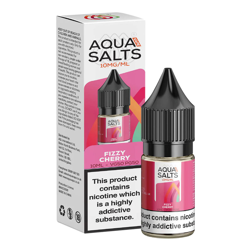 Fizzy Cherry Nic Salts by Aqua Salts 10mg