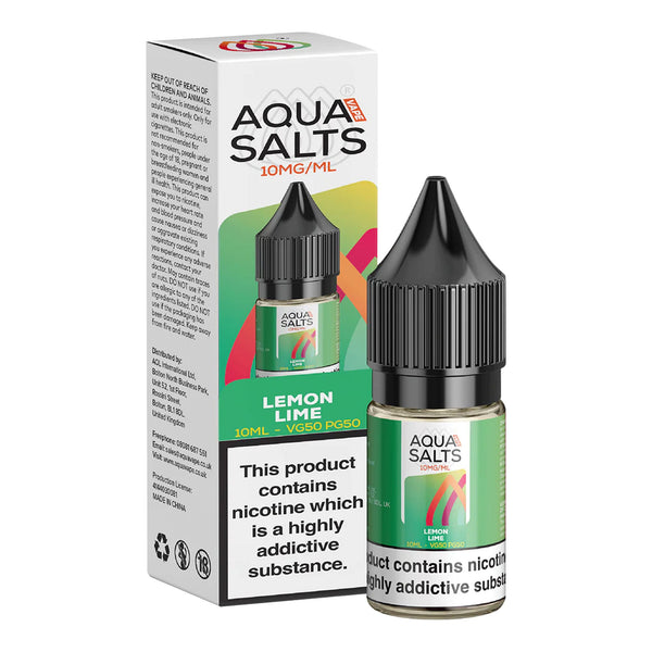 Lemon Lime Nic Salts by Aqua Salts 10mg