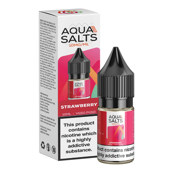 Strawberry Nic Salts by Aqua Salts 10mg