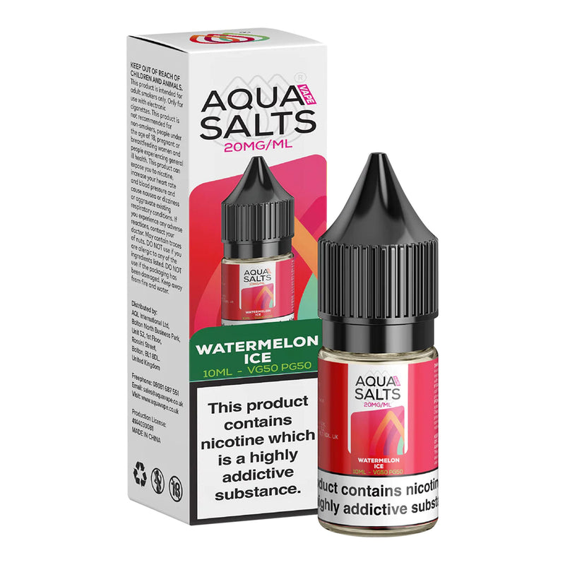 Watermelon Ice Nic Salts by Aqua Salts 20mg