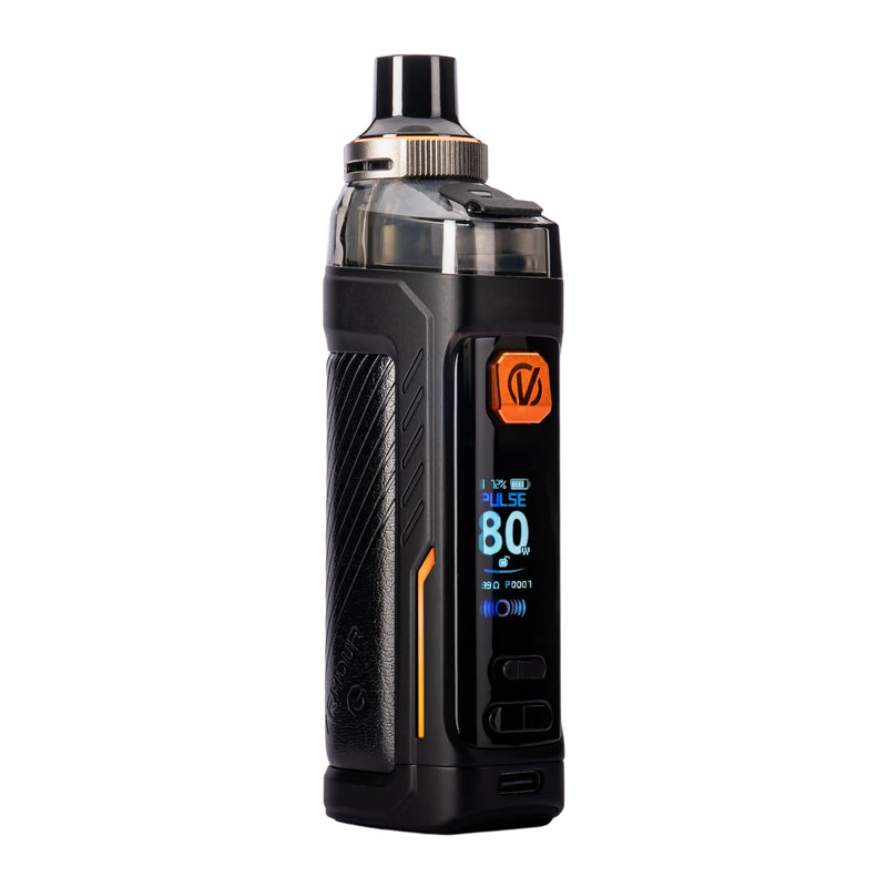 Front angled photo of Black Armour G vape kit by Vaporesso.