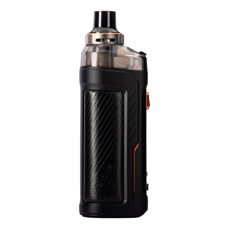 Back angled photo of Black Armour G vape kit by Vaporesso.