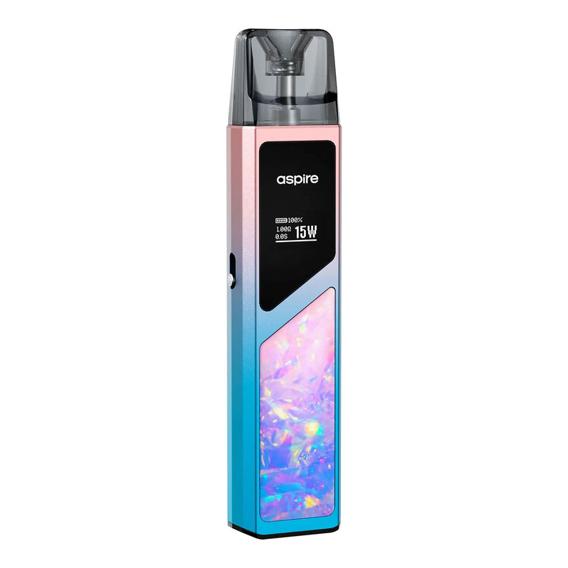 Front render of Blue Pink Fade Favostix 2 pod kit.