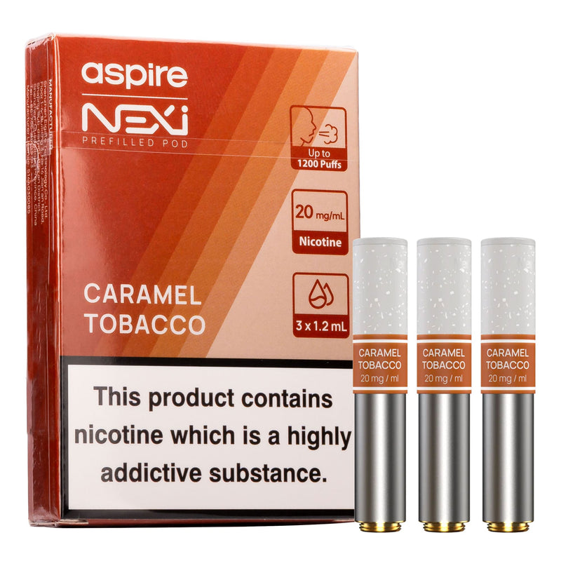 Aspire Nexi One Pre-filled Pods - Caramel Tobacco