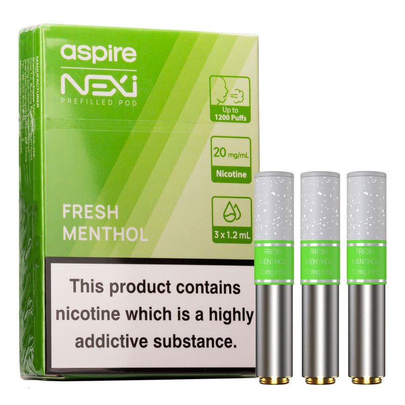 Aspire Nexi One Pre-filled Pods - Fresh Menthol Tobacco