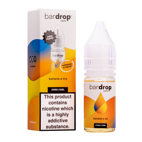 Banana Ice Nic Salt E-Liquid by Bar Drop