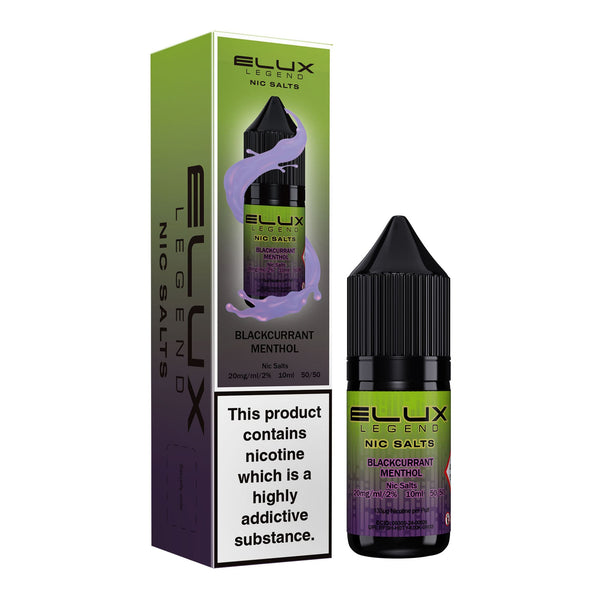 Blackcurrant Menthol Elux Legend Nic Salts by Eluxtech