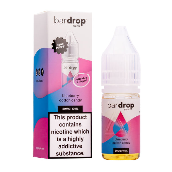 Blueberry Cotton Candy Nic Salt E-Liquid by Bar Drop