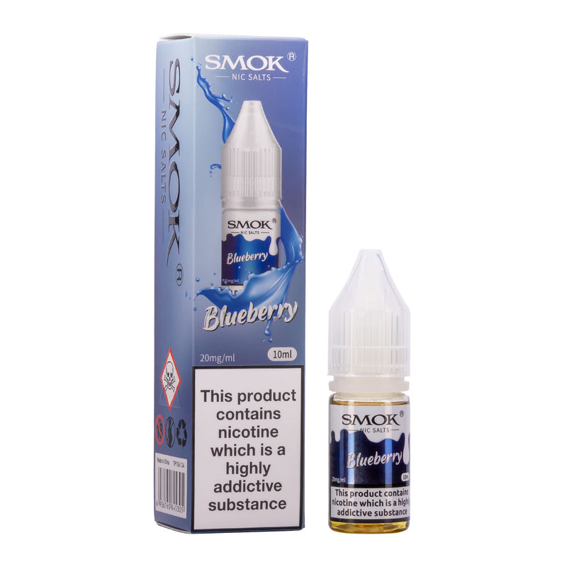 Blueberry Smok nic salt e-liquid.