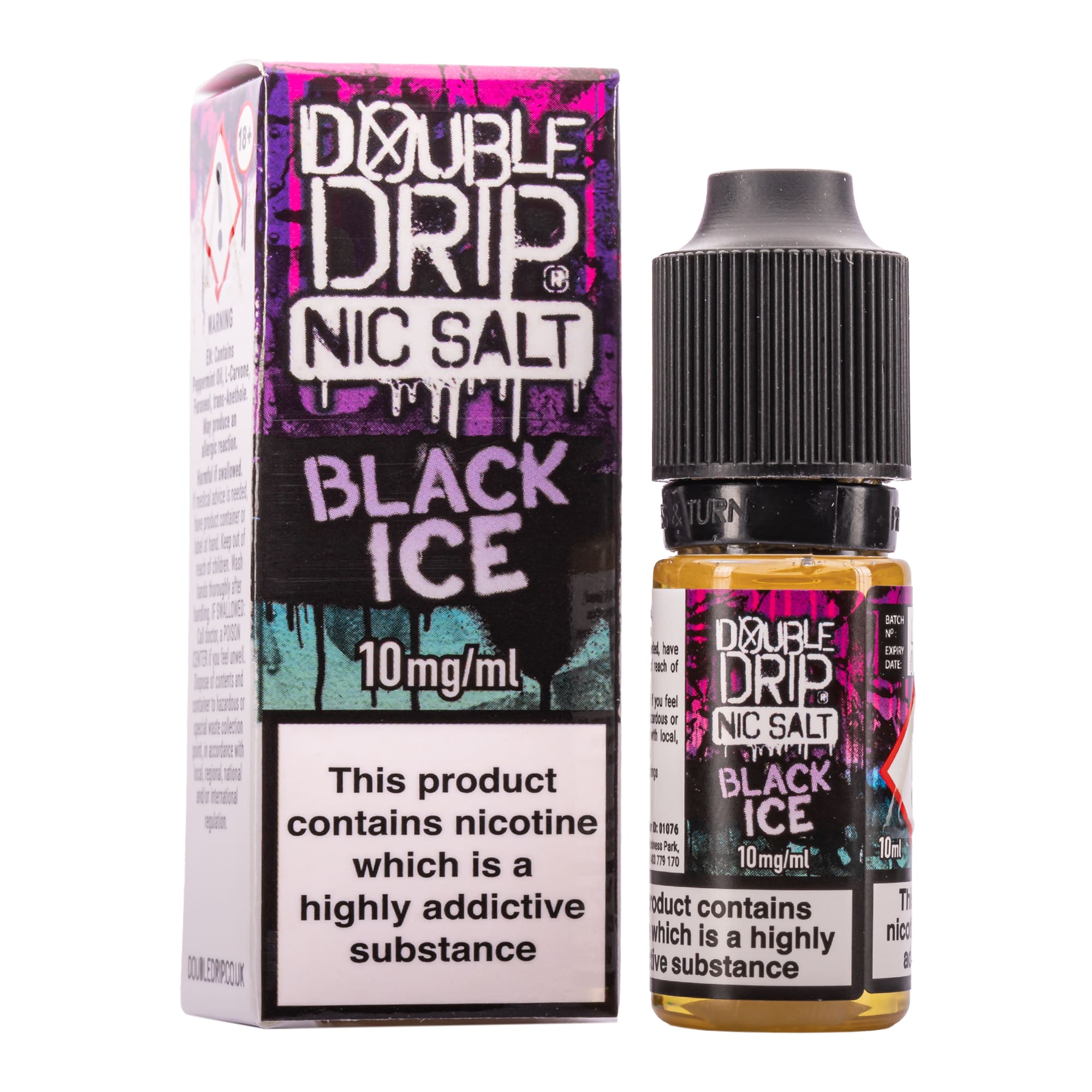 Black Ice Nic Salt E-Liquid by Double Drip | Royal Flush Vape