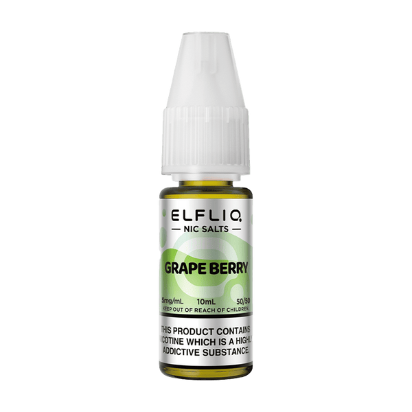 Elfliq Grape Berry 10ml nic salt bottle render.