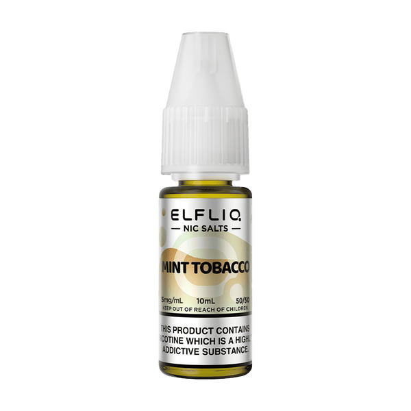 Elfliq Mint Tobacco 10ml nic salt bottle render.