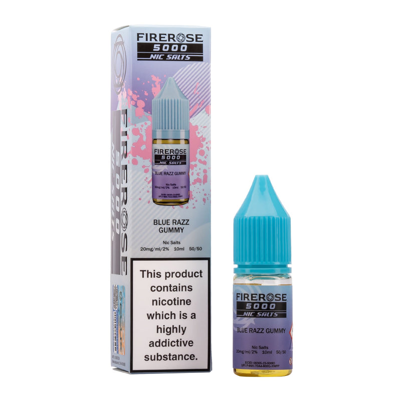 Elux Firerose 5000 Blue Razz Gummy Nic Salt E-Liquid