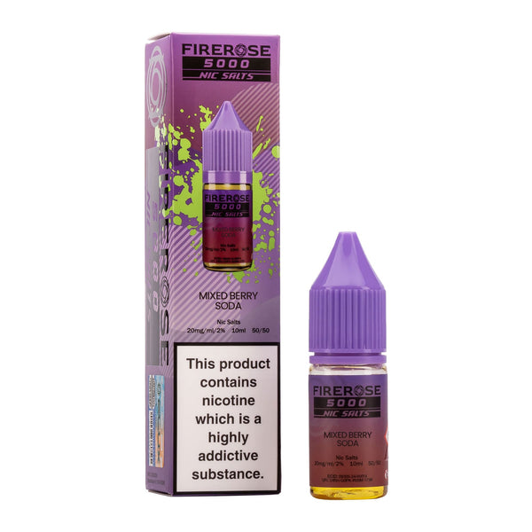 Firerose 5000 Mixed Berry Soda Nic Salt E-Liquid by Eluxtech