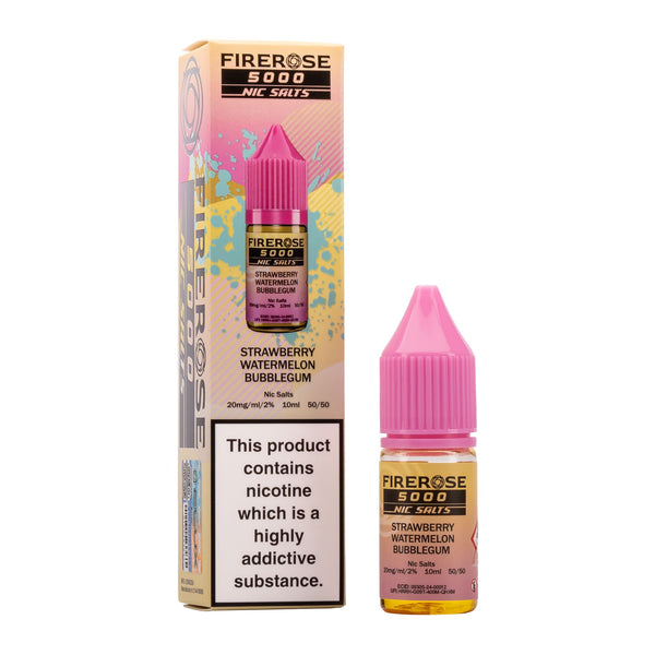 Firerose 5000 Strawberry Watermelon Bubblegum Nic Salt E-Liquid by Eluxtech