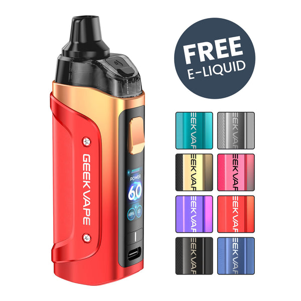 Geekvape Aegis Boost 3 vape kit in all colours.