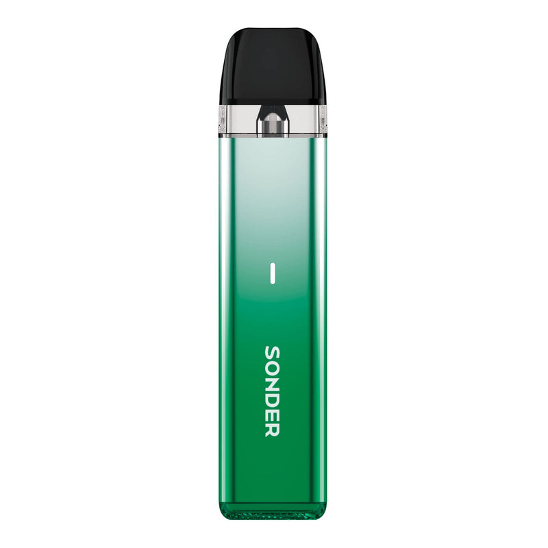 Render of Metallic Green Sonder Q Lite vape kit by Geekvape.