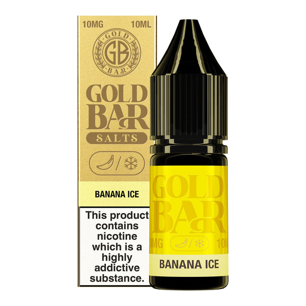 Banana Ice Gold Bar Nic Salt E-Liquid by Vape Gold - 10mg