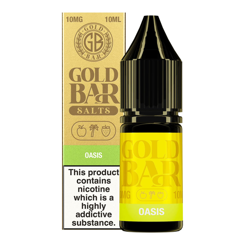 Oasis Gold Bar Nic Salt E-Liquid by Vape Gold - 10mg