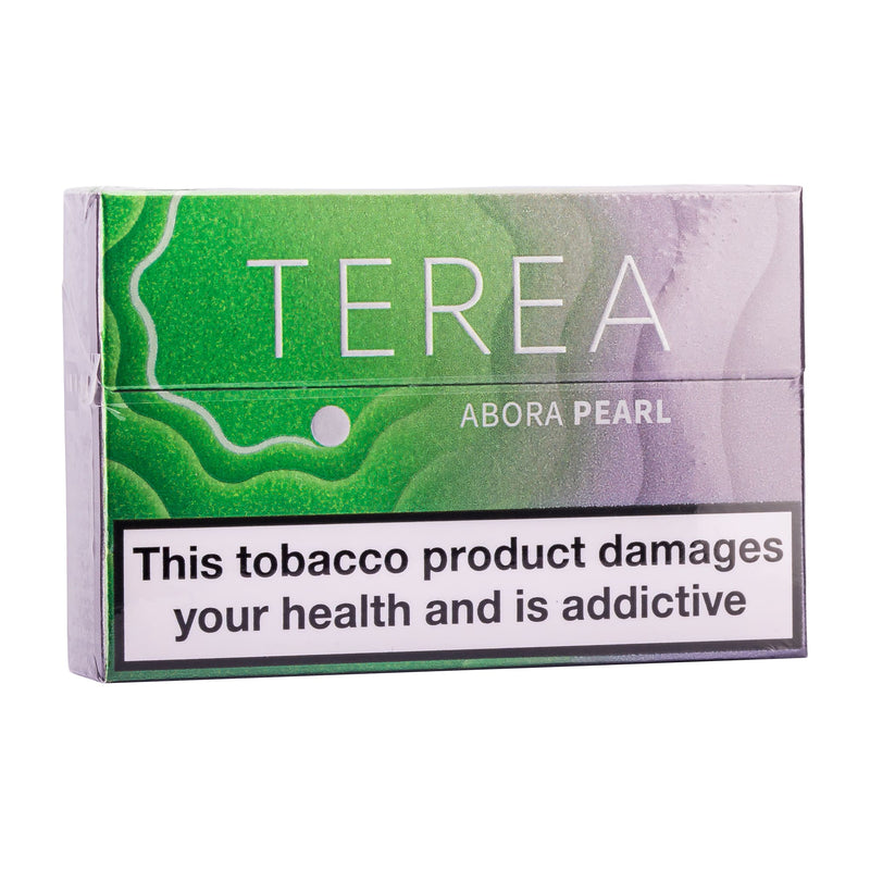 Abora Pearl IQOS Terea heated tobacco sticks box.