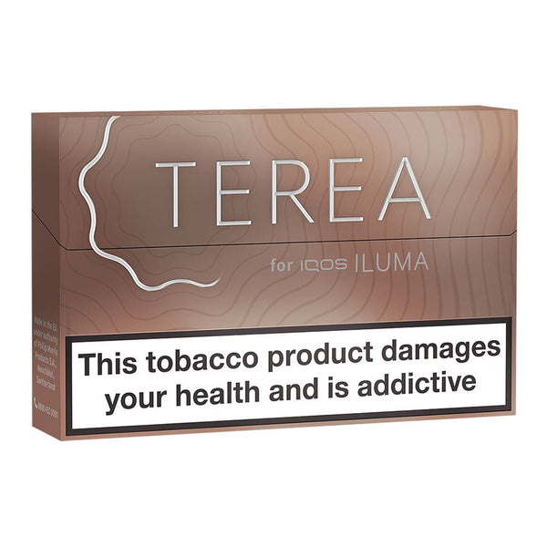 Teak IQOS Terea heated tobacco sticks box.