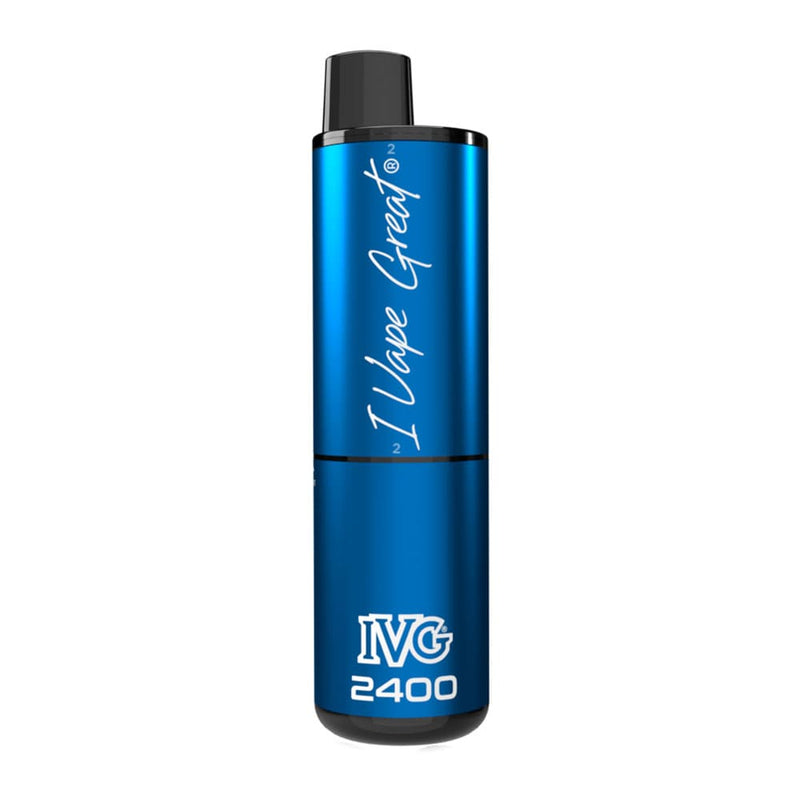 Render of Blueberry Edition IVG 2400 disposable vape.