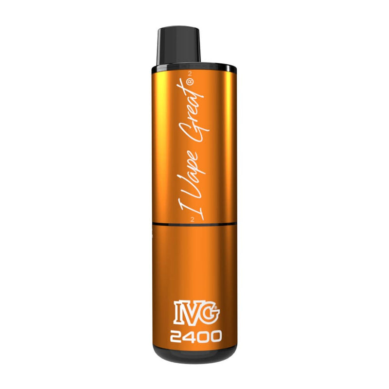 Render of Orange Edition IVG 2400 disposable vape.