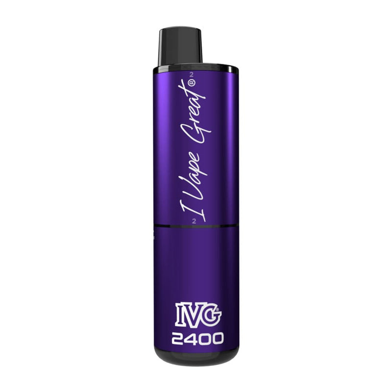 Render of Purple Edition IVG 2400 disposable vape.