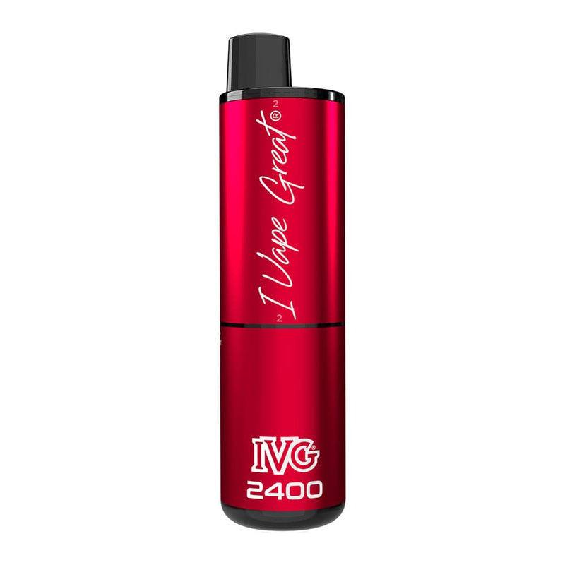 Render of Red Edition IVG 2400 disposable vape.