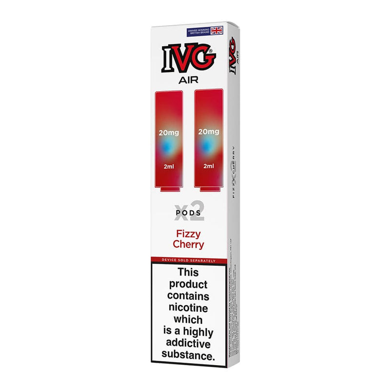 Pack of two IVG Air Fizzy Cherry pre-filled pods.