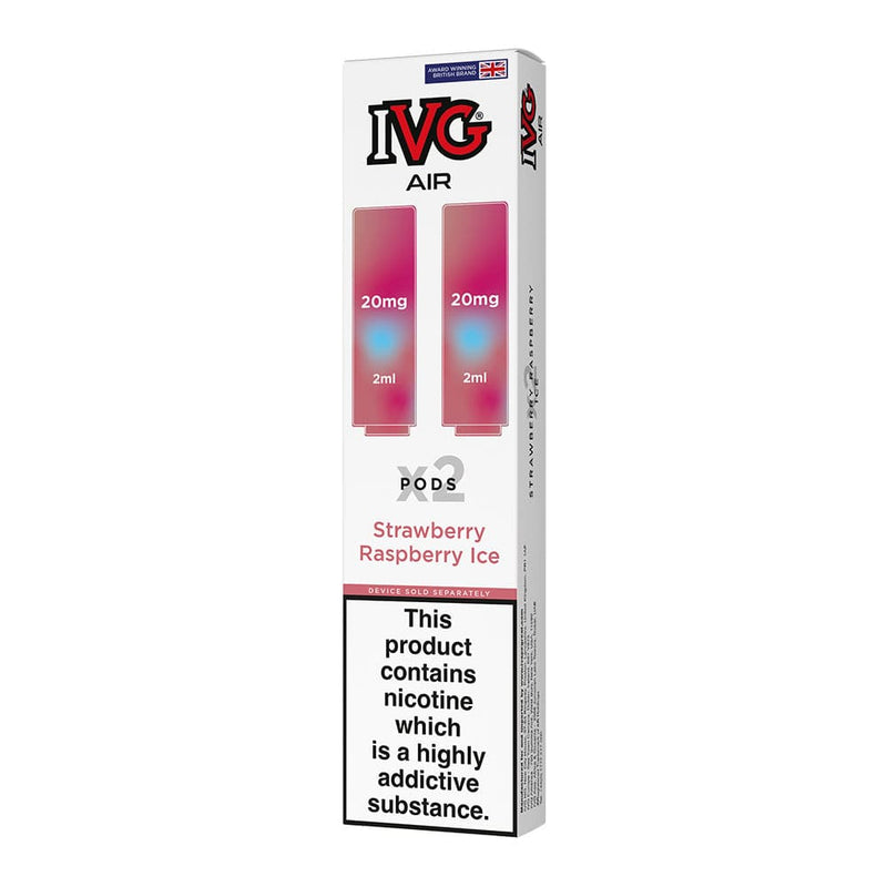 Pack of two IVG Air Strawberry Raspberry Ice pre-filled pods.