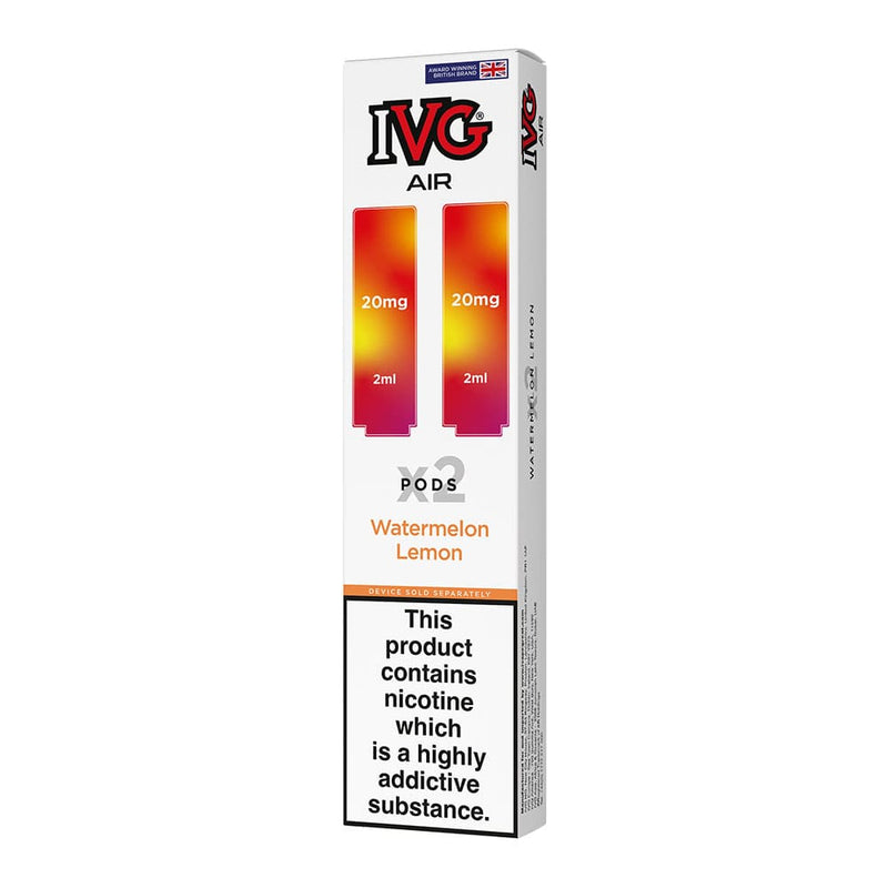 Pack of two IVG Air Watermelon Lemon pre-filled pods.