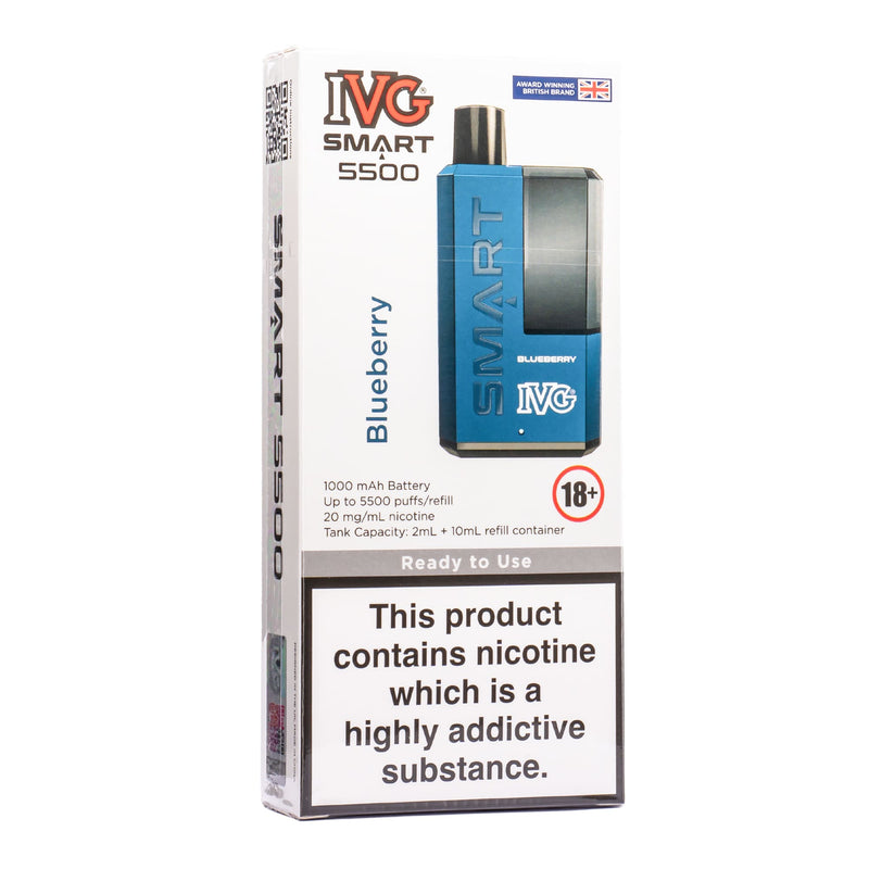 Blueberry IVG Smart 5500 vape kit box.