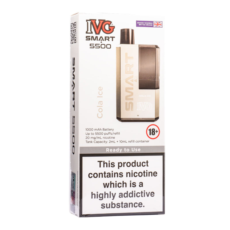 Cola Ice IVG Smart 5500 vape kit box.