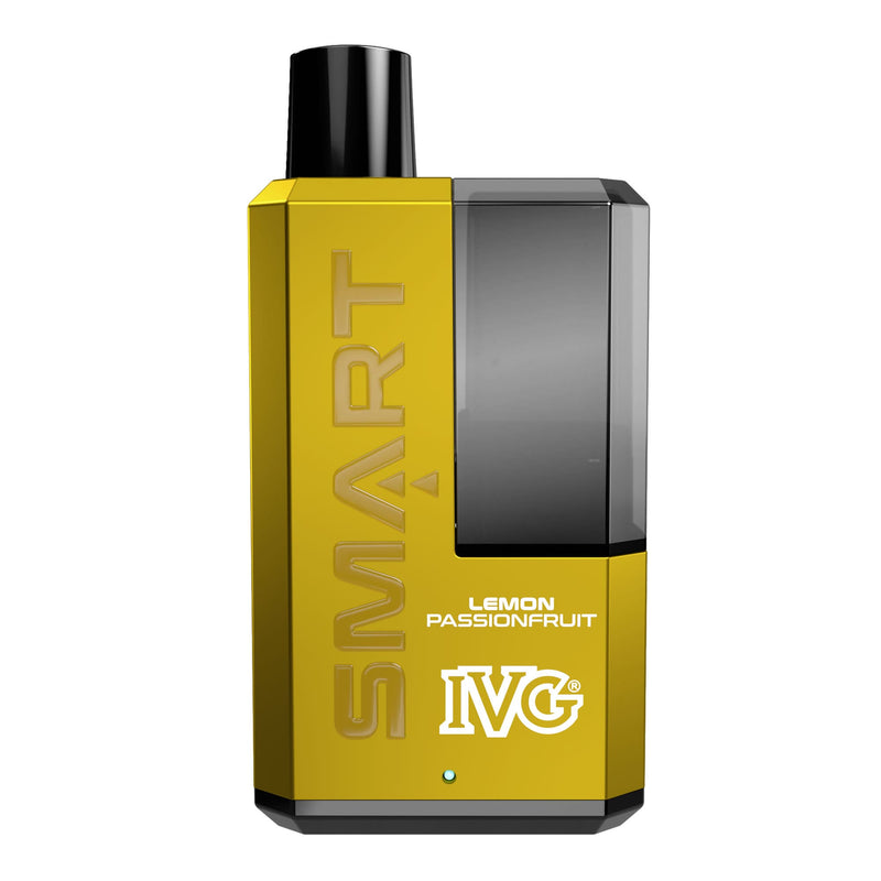 Render of Lemon Passion Fruit IVG Smart 5500 disposable vape device.