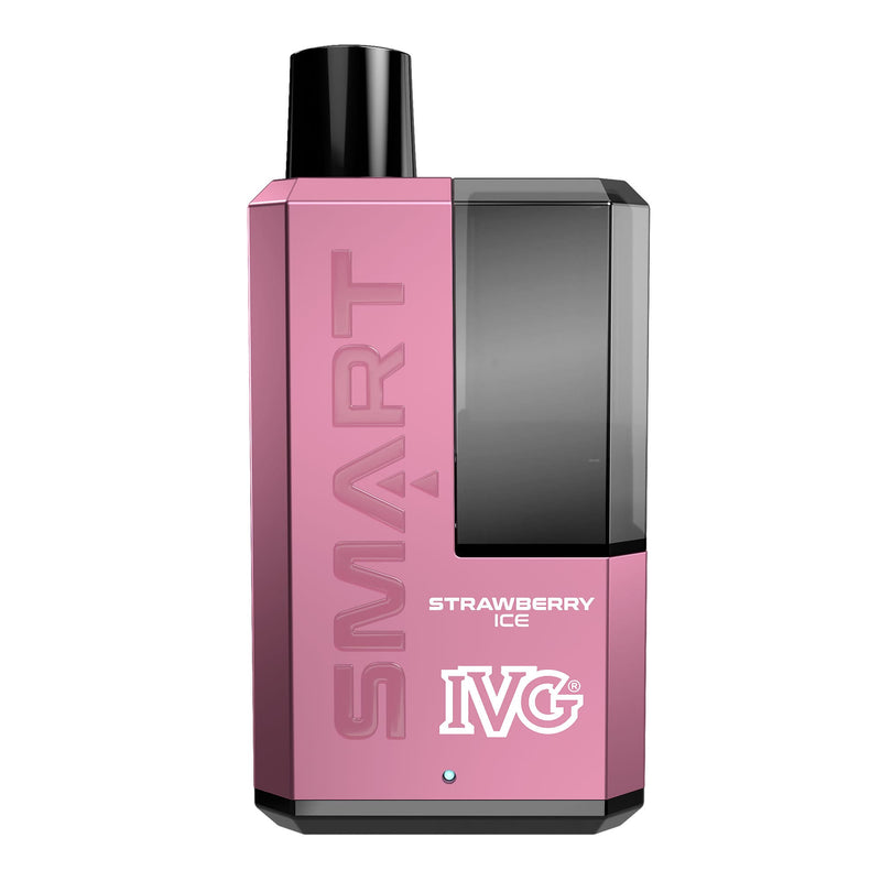 Render of Strawberry Ice IVG Smart 5500 disposable vape device.