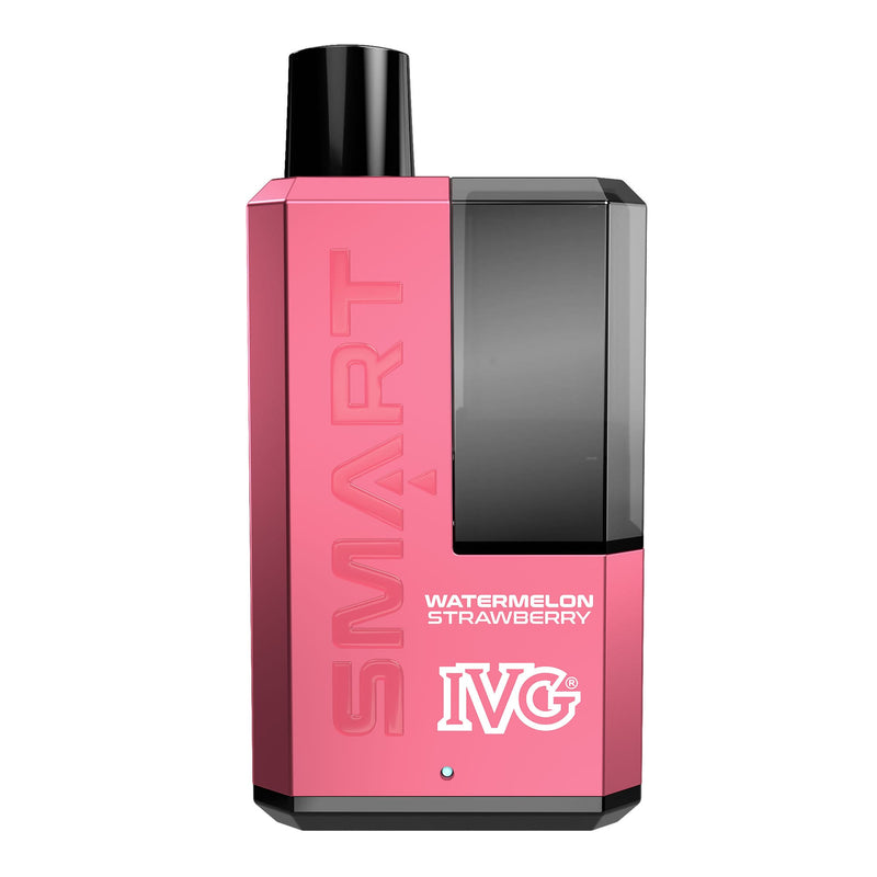 Render of Watermelon Strawberry IVG Smart 5500 disposable vape device.