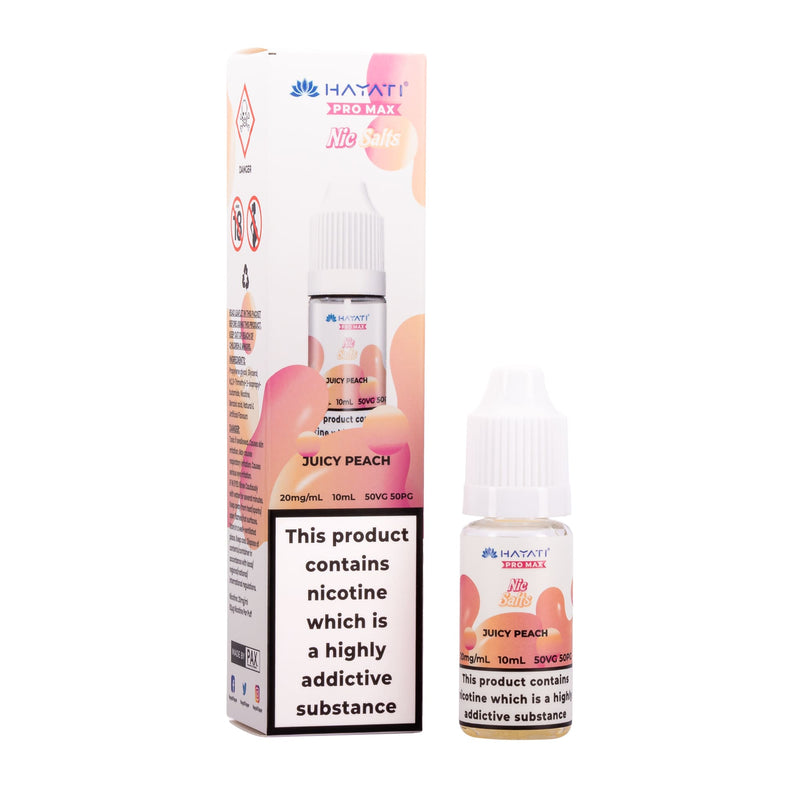 Juicy Peach Nic Salt E-Liquid by Hayati Pro Max