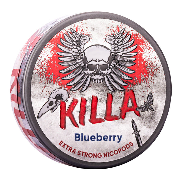 Killa Blueberry Nicotine Pouches.