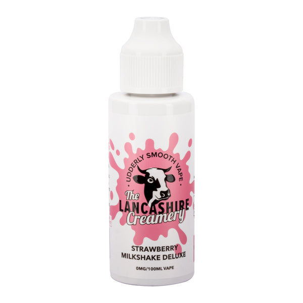 Strawberry Milkshake Deluxe 100ml Shortfill by The Lancashire Creamery.