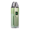 Front angled image of Avocado Green Luxe X2 device with pod kit.